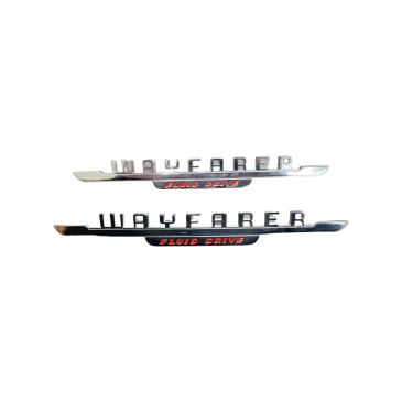 Wayfarer Fender Scripts, Pair - 1949-1950 Dodge