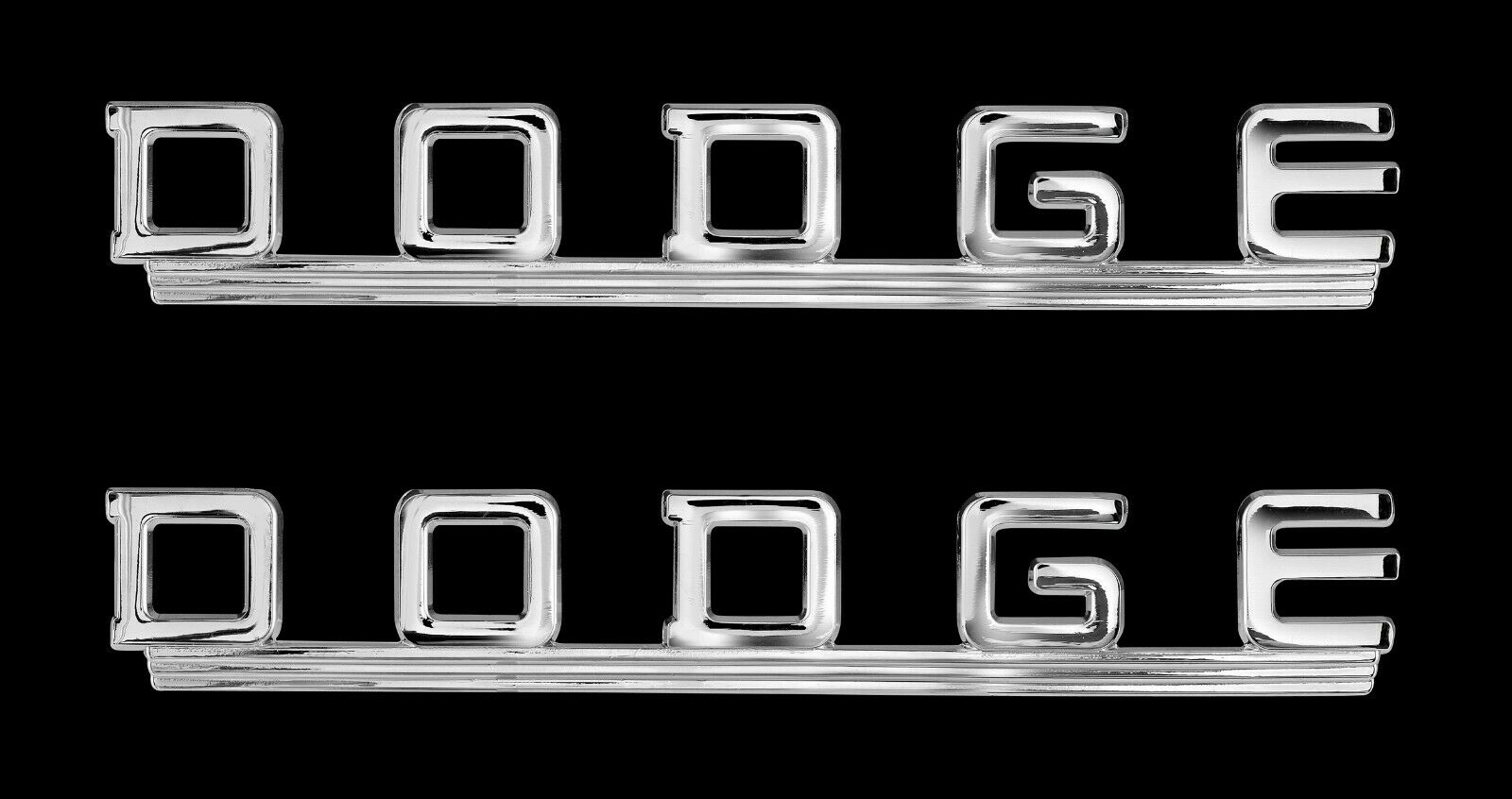Fender Scripts, Pair - 1939-1953 Dodge Truck