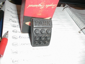 E-Brake Pedal Rubber (NOS) - 1960-1965 Plymouth, Dodge, DeSoto, Chrysler