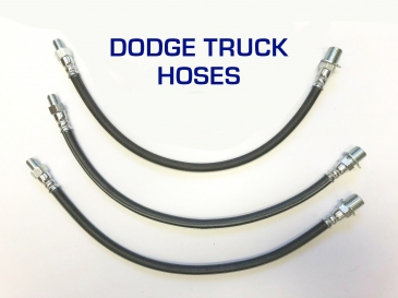 Brake Hoses, Set of 3 - 1951-1956 Dodge, Fargo Trucks