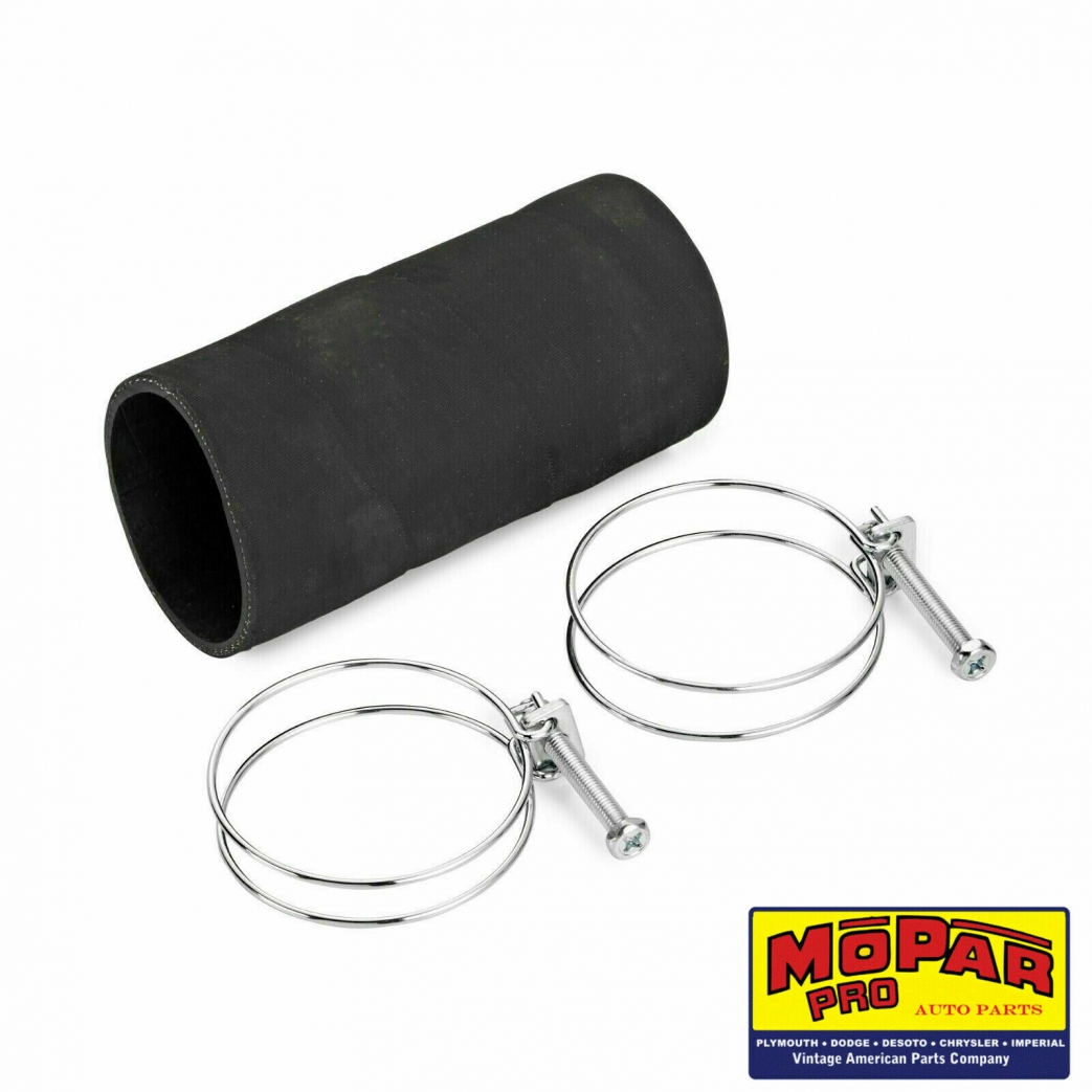 Fuel Tank Filler Hose With Clamps For 1941, 1946-1951 Ford Deluxe - 2.25" ID, 5" Length
