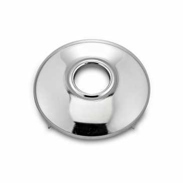 Door Handle & Window Winder Escutcheon, Smooth Chrome, Single - 1930s Plymouth, Dodge, DeSoto, Chrysler