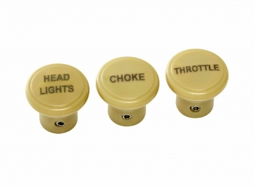 Dash Knobs & Cables Set -  Plymouth P9, P10, P11 & P12 and other pre-war Mopars