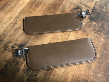Interior Sunvisors, Brown, Pair - 1930s-1960s Dodge Truck