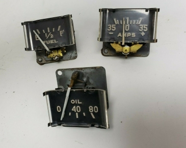 Set of Three Gauges - 1946-1948 Plymouth P15