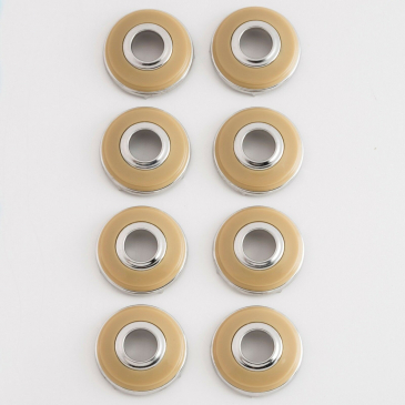 Door Handle & Window Winder Escutcheons, Set of 8 - 1946-1948 Plymouth, Dodge, DeSoto, Chrysler