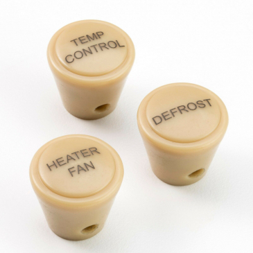 Heater Control Knobs & Cables Set - P15 Plymouth and suitable for other 1940 & 1950s MoPars